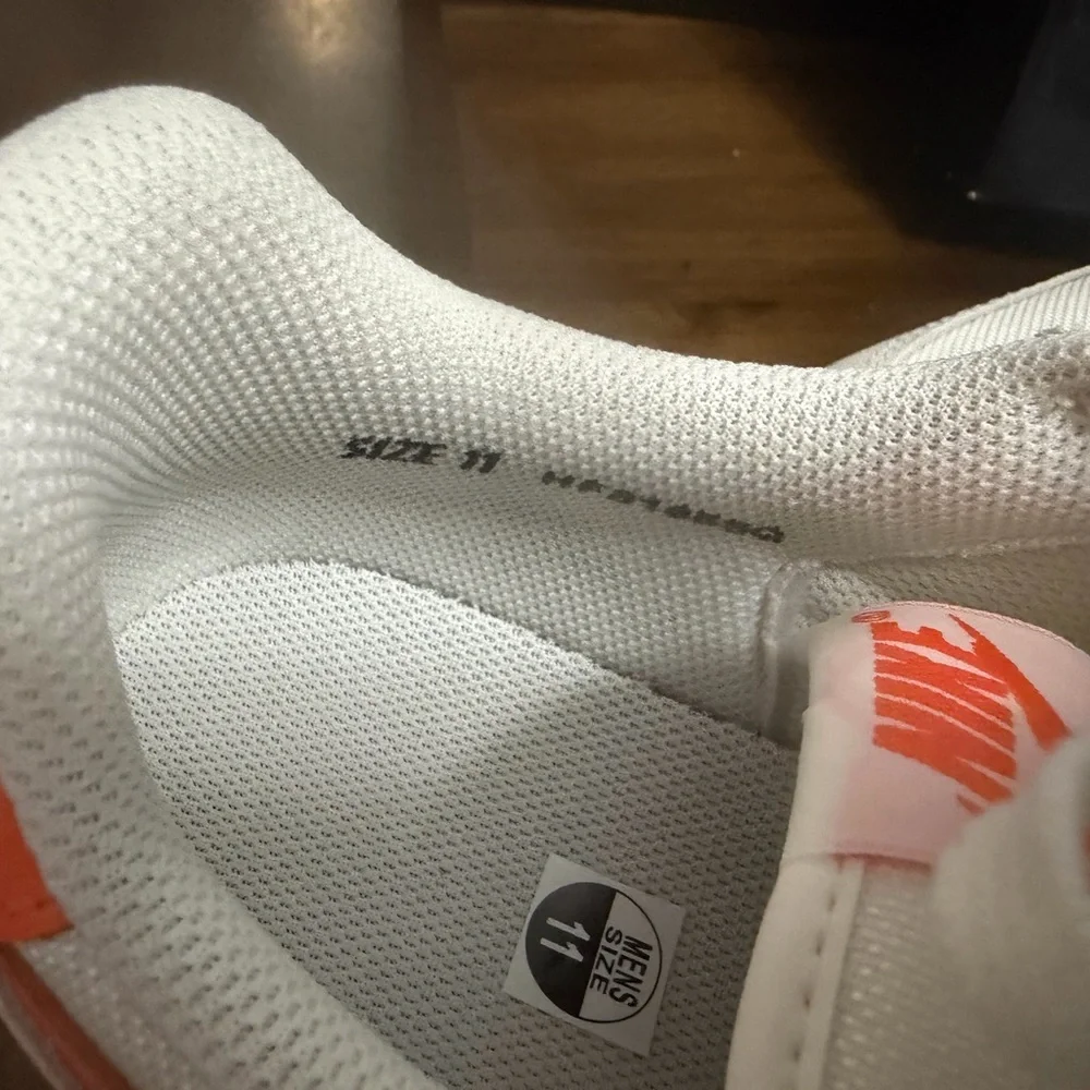 Nike Men's White and Orange Sneakers Nike field general brand new - Picture 3 of 9